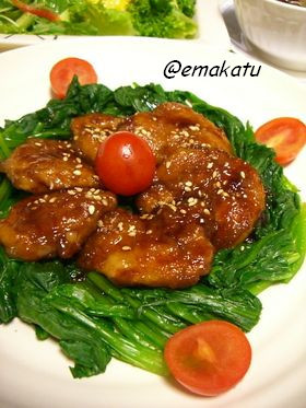 豚ヒレ肉でとろりん♪照り焼き