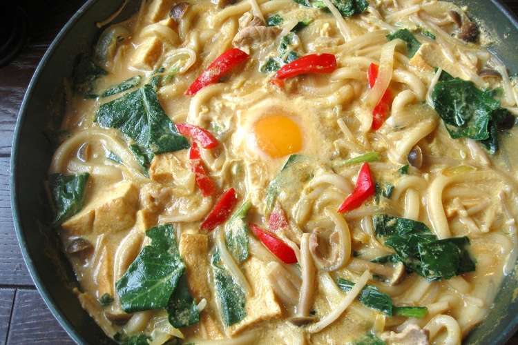 白い鍋焼きカレーうどん レシピ 作り方 By ｍａｒしゃん クックパッド
