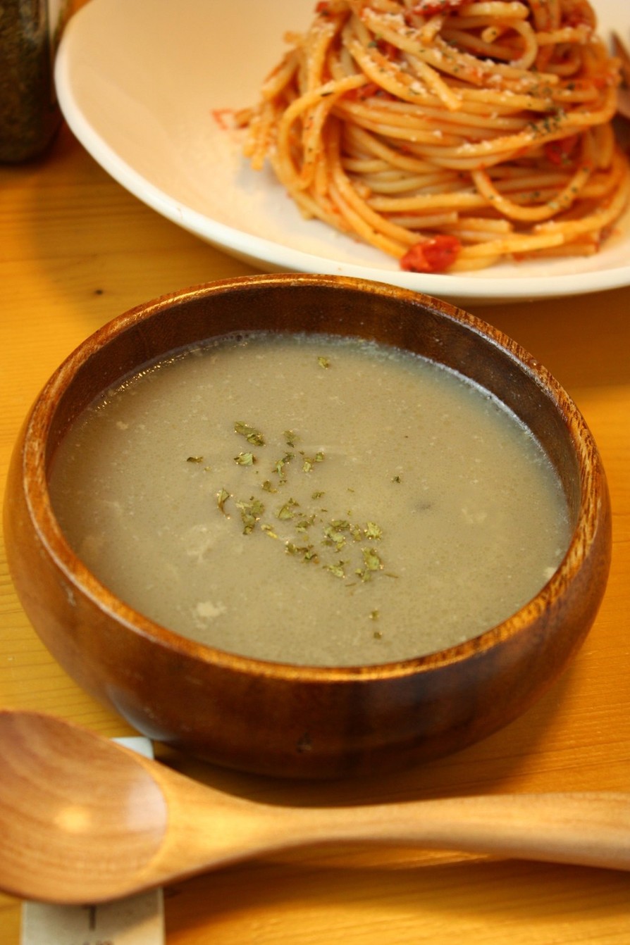 「豆乳きのこスープ」の画像
