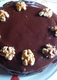 板チョコ２枚のチョコレートケーキ