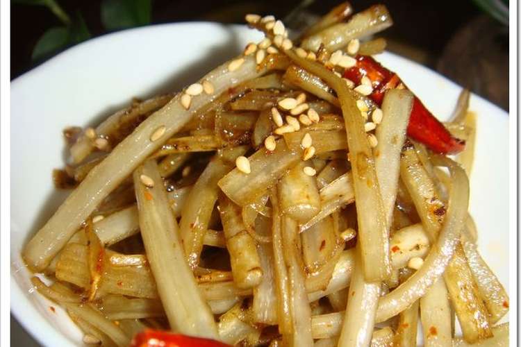 ゆぐっち風 辛い牛蒡の金平 レシピ 作り方 By ゆぐち クックパッド 簡単おいしいみんなのレシピが374万品