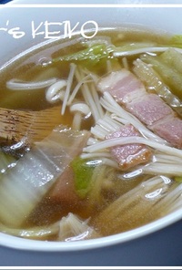 【農家のレシピ】白菜とエノキのスープ
