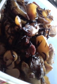 菊芋とひじきの梅煮