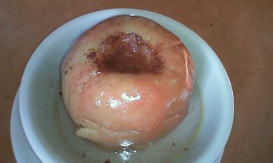 タジン鍋で「焼きリンゴ」の写真