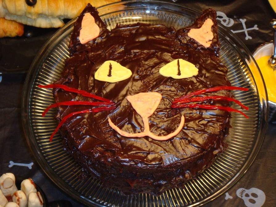 ハロウィンシリーズ☆黒猫ケーキの画像