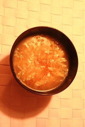 キャベツのゴマみそ汁