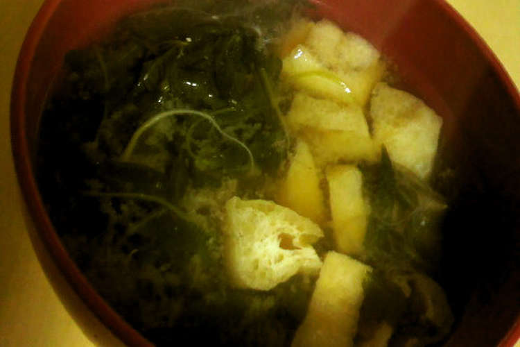 捨てちゃダメ めちゃ旨 間引き菜味噌汁 レシピ 作り方 By はっさく大福 クックパッド 簡単おいしいみんなのレシピが351万品