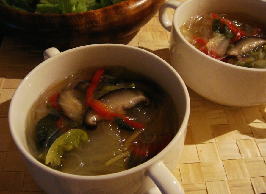 白菜と春雨のとろみ中華スープの画像
