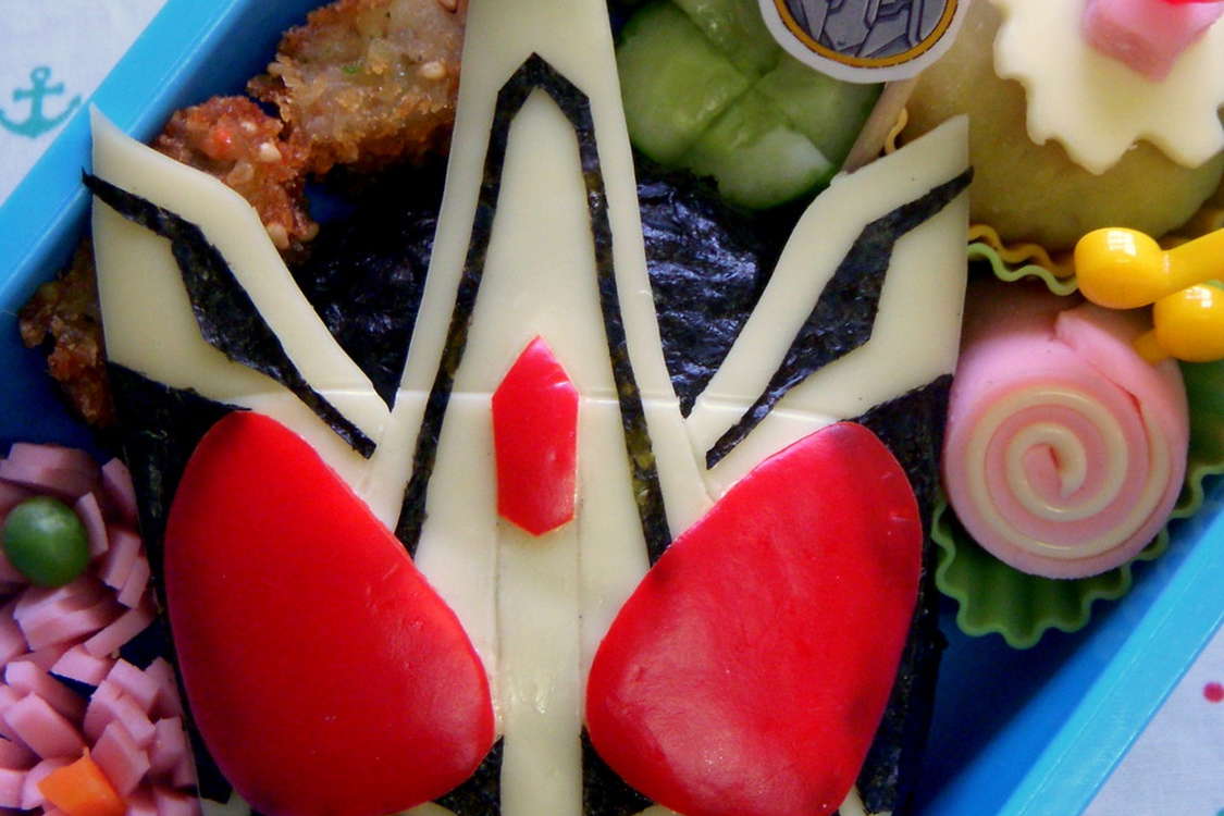 キャラ弁 仮面ライダーオーズ サイ レシピ 作り方 By たっくんままりん クックパッド 簡単おいしいみんなのレシピが378万品