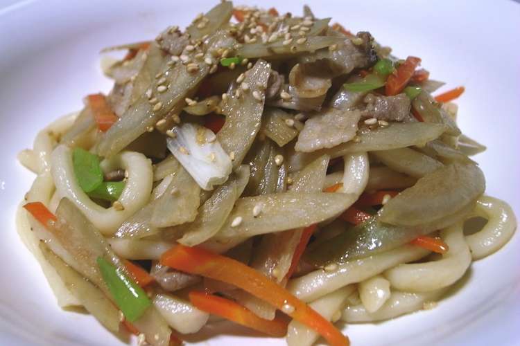 10分で簡単きんぴら焼うどん レシピ 作り方 By Healthio クックパッド