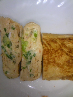✿簡単うまうま✿葱チーズ七味の卵焼き