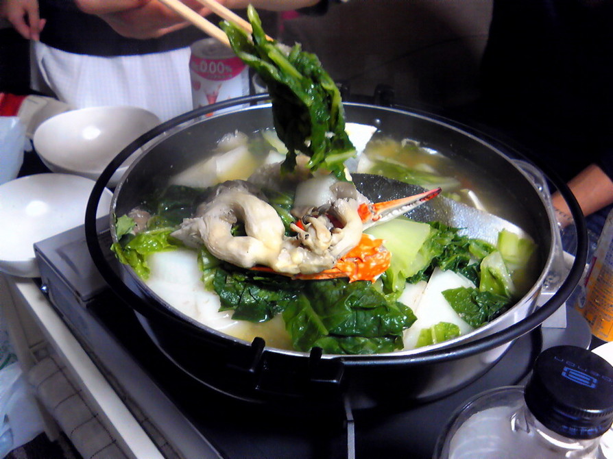 暗黒料理研究会：カニ等鍋の画像