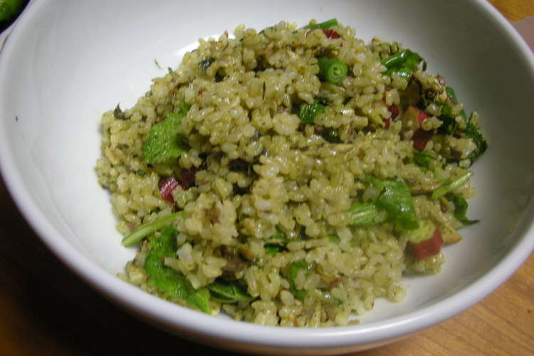 マヨ ジェノベーゼの混ぜご飯 レシピ 作り方 By 山田純平 エネ農 クックパッド 簡単おいしいみんなのレシピが349万品