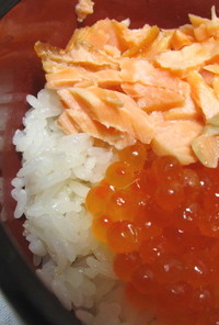 簡単★プチ鮭親子丼