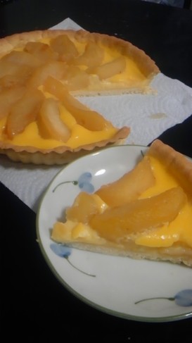 冷やして美味!アップルカスタードタルト♪