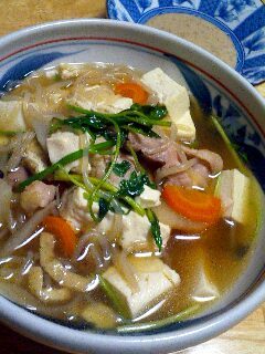三陸沿岸風、我が家の雑煮 くるみだれ付き