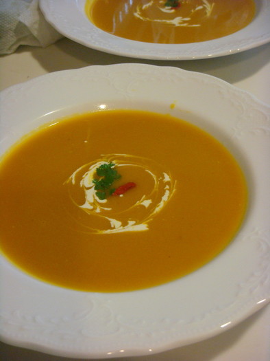 かぼちゃのクリームスープの写真
