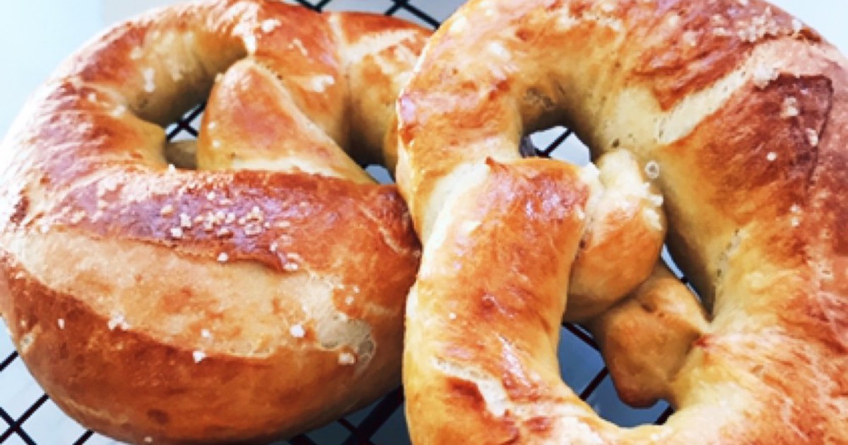 パンプキンプラリネソフトプレッツェルのレシピ