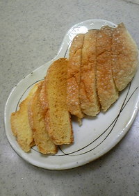 トースターで簡単メロンパンラスク