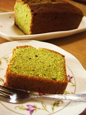 上新粉入り!しっとり抹茶パウンドケーキ♪