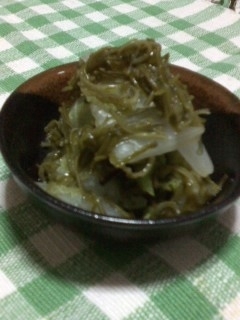 糸めかぶと白菜の和え物(*^^*)