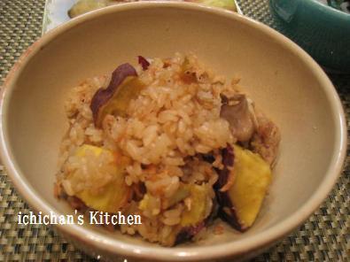 さつま芋と豚肉の中華風ご飯の画像