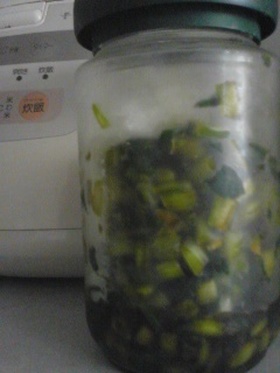 大きい小松菜で漬け物