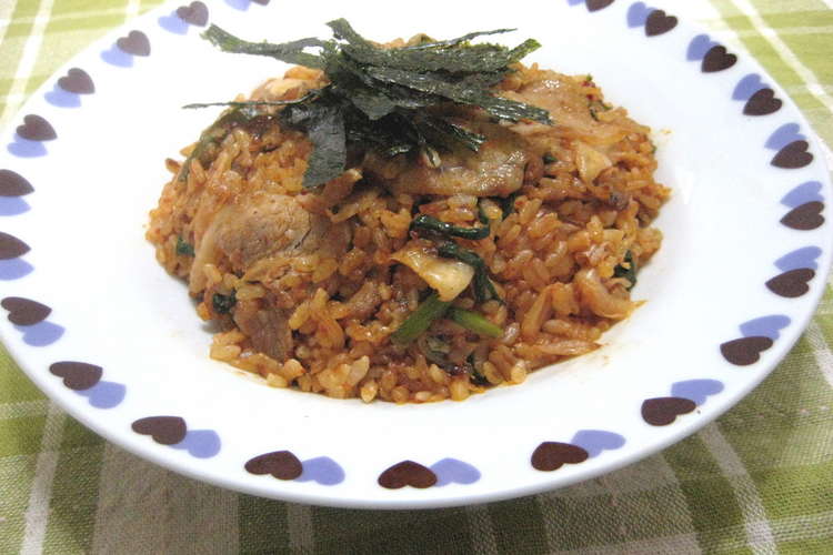 簡単 豚キムチチャーハン レシピ 作り方 By さったんママ クックパッド 簡単おいしいみんなのレシピが352万品