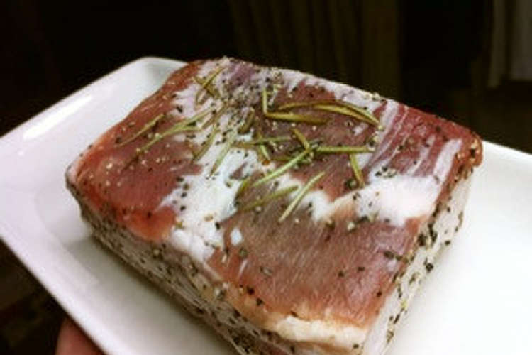 パンチェッタ 豚肉の塩漬 レシピ 作り方 By Gan クックパッド 簡単おいしいみんなのレシピが358万品