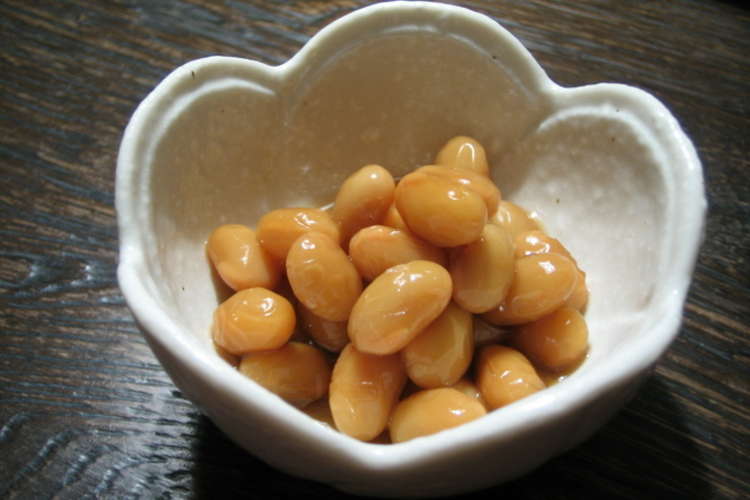 水煮大豆で美味しい煮豆 レシピ 作り方 By たなか家 クックパッド