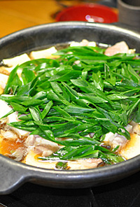鴨と豆腐の鍋