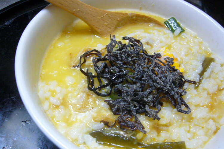 レンジで お夜食に 昆布ぞうすい レシピ 作り方 By ゆみゆめこ クックパッド 簡単おいしいみんなのレシピが350万品