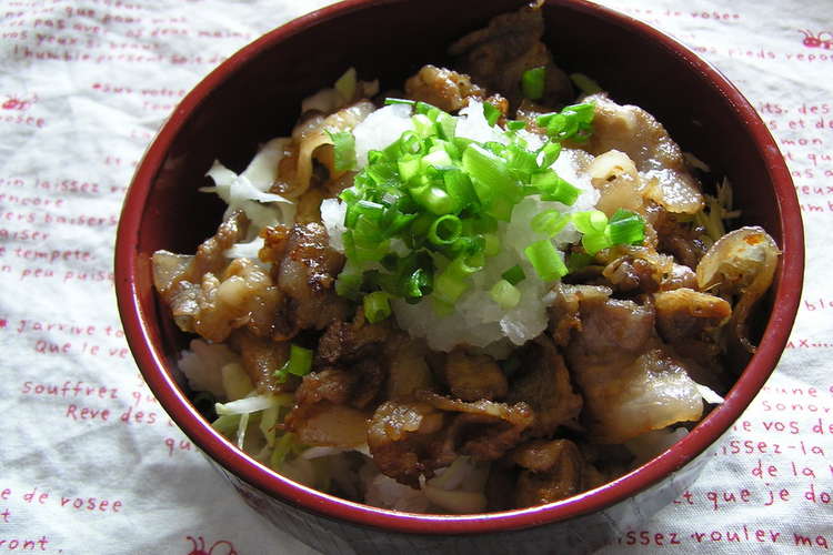 ポン酢でさっぱりとおろし豚丼 レシピ 作り方 By みっくんわーるど クックパッド 簡単おいしいみんなのレシピが352万品
