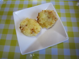 桜えびじゃがチーズ天ぷら