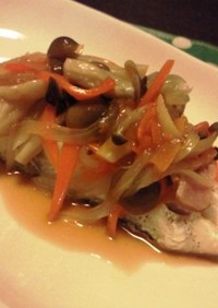 真鱈とベーコンの野菜蒸し焼き