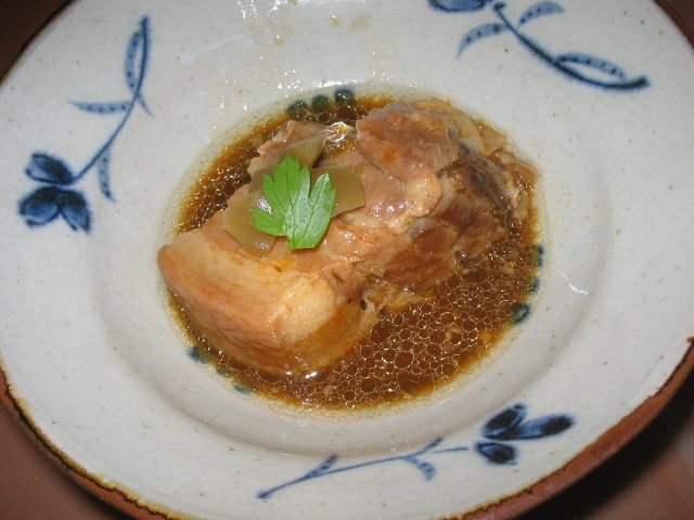 圧力鍋で簡単東坂肉トンポーロー梅酒の香りの画像