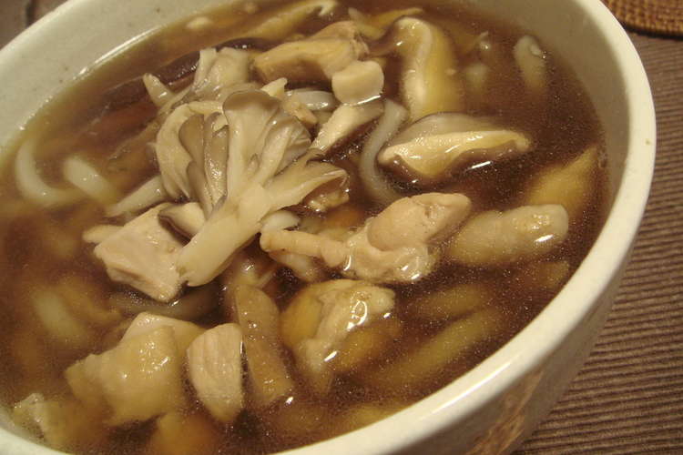 まいたけと鶏肉のあったかうどん レシピ 作り方 By ほかはhyako クックパッド 簡単おいしいみんなのレシピが352万品
