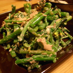 アスパラ菜(菜の花でも)のツナわさびマヨ
