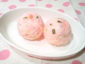 ✿たらこ・しらす・小葱のおにぎり✿