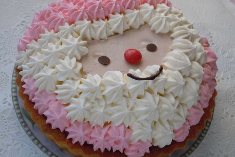 クリスマスケーキサンタのレアチーズタルト レシピ 作り方 By レアレアチーズ クックパッド