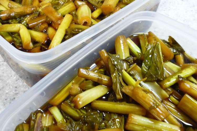 私の上農漬け 野沢菜漬け レシピ 作り方 By たくやときみこ クックパッド 簡単おいしいみんなのレシピが351万品