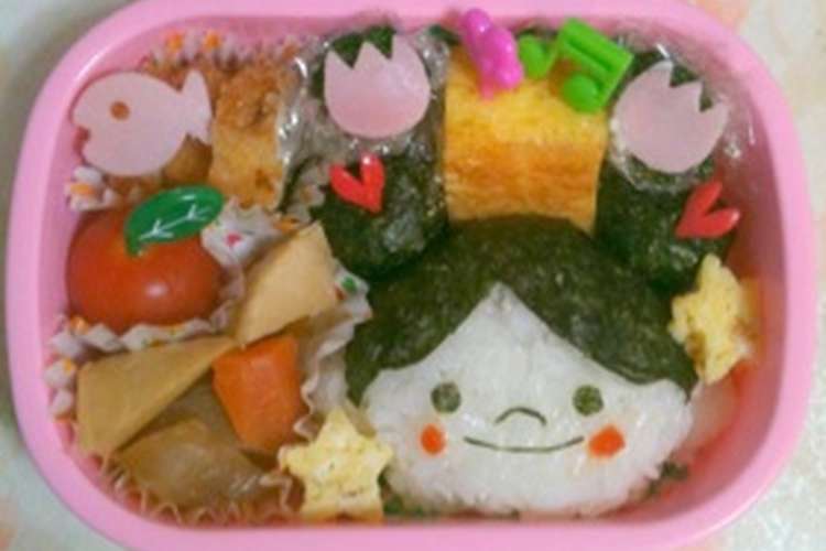 キャラ弁 お団子ヘアーの女の子弁当 レシピ 作り方 By ピットンヘベヘベ クックパッド