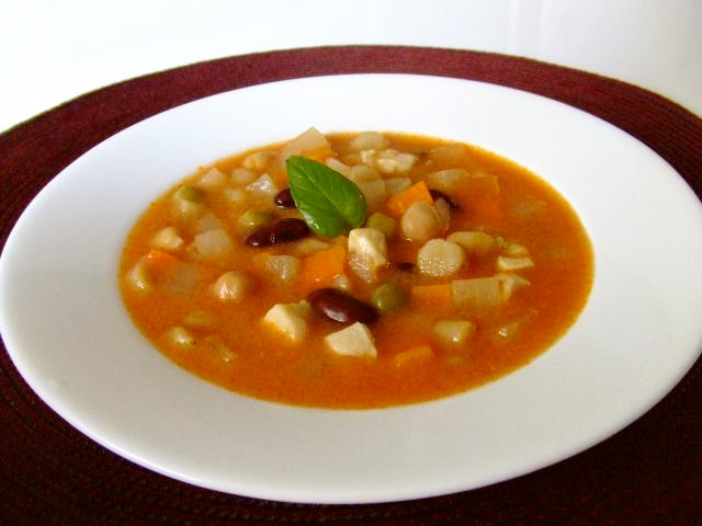 根菜とお豆のコロコロトマトミルクシチューの画像
