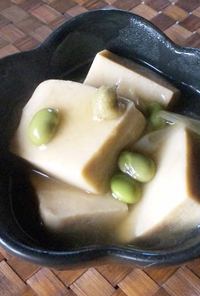 おでんの素で高野豆腐の含め煮とろみ仕立て