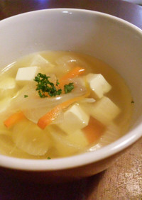 豆腐入り☆コンソメスープ