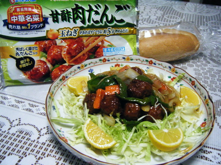 中華名菜の甘酢肉だんごの画像