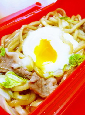 レンジで7分!すき焼き風★煮込みうどん