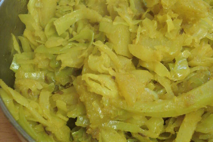 キャベツとジャガイモのサブジ 野菜炒め レシピ 作り方 By プラバール クックパッド 簡単おいしいみんなのレシピが375万品