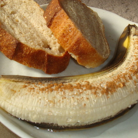 朝食などに☆ホットバナナ