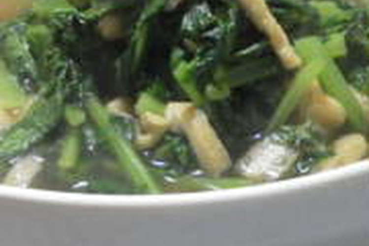 大根の間引き菜とあげさんの煮びたし レシピ 作り方 By なぎっぺママ クックパッド 簡単おいしいみんなのレシピが373万品